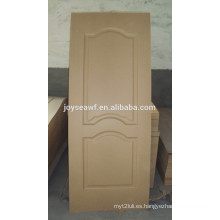 3mm mdf piel de puerta moldeada / paneles decorativos de la piel de la puerta interior / precios de la piel de la puerta